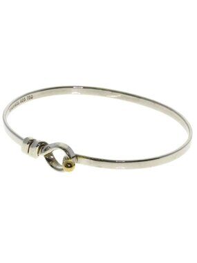 Tiffany & Co Hook & Eye Bracelet Silver 18k Yellow Gold